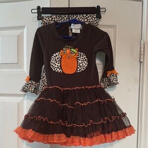 Emily Rose Pumpkin Dress and Leggings